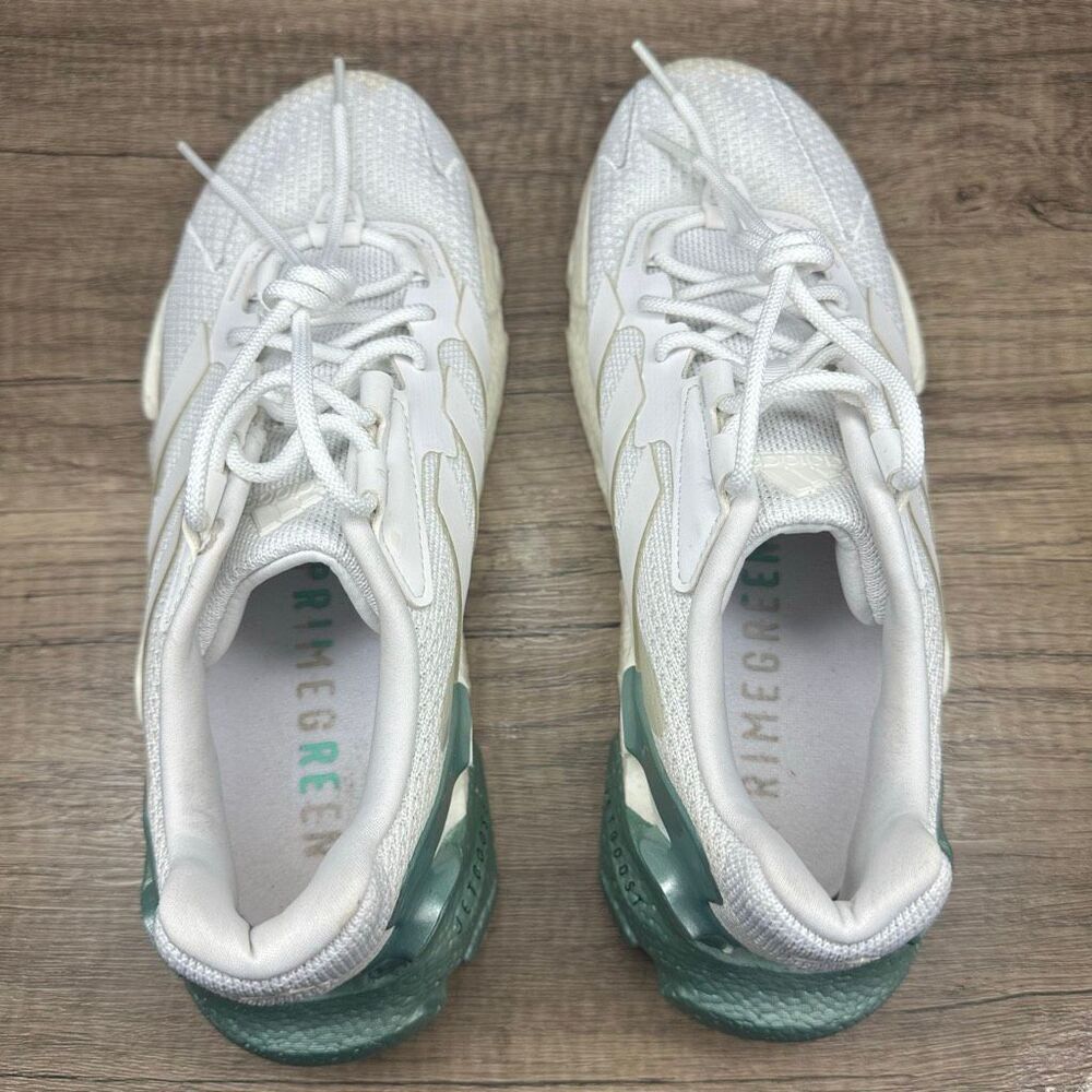 Adidas~Men’s~X9000L4 BOOST White Metallic/Green  Running  Sneakers~Size 7 - Picture 7 of 9